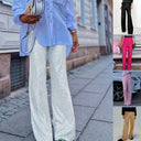 Chic Sequin-Embellished Women’s Trousers