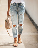 Chic Destroyed Boyfriend Jeans for Women