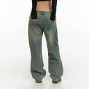 Chic High-Waist Women's Baggy Jeans with Wide Legs