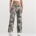 High-Waisted Camouflage Cargo Pants for Women