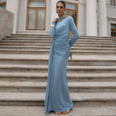 Chic Maxi Dress with Sophisticated Wrap Design