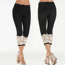 Lace-Embellished Women's Fitted Jeans