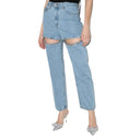Rhinestone-Embellished Women's Relaxed Fit Jeans