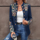 Floral Embroidered Women's Blazer Jacket