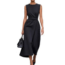 Chic Maxi Dress with Side Slit Design