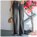High-Waist Flared Jeans with Vintage Charm