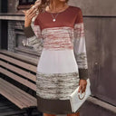 Contemporary Striped Women's Dress for Everyday Wear