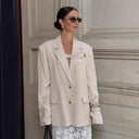 Chic Oversized Blazer with Unique Design