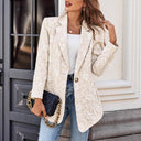 Floral Embroidered Women's Blazer Jacket