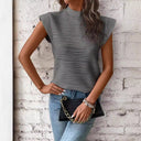 Stylish Structured Short Sleeve Blouse for Women