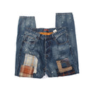 Creative Patchwork Women's Jeans with Casual Style