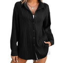 Striped Long Sleeve Women's Blouse for Everyday Style