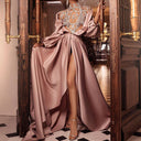 Chic Evening Dress with High Slit Design