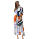 Trendy Women's Long Sleeve Graphic Shirt Dress with Pockets