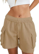 Chic Women's Leisure Pants with Elastic Waist and Side Pockets