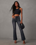 High-Waisted Flared Jeans for Women – Chic & Fashionable Cut