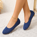 Suede Indoor Slippers with Non-Slip Sole for Women