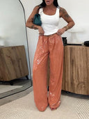 Stylish Glitter Palazzo Pants for Women