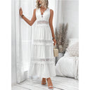 V-Neck Lace Dress for Stylish Occasions