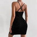 Stunning Starry Dress with Deep Neckline