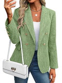 Women's Classic Gold Button Blazer