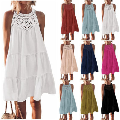 Chic Women's Summer Dress in Airy Fabric