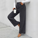 Chic Women's High-Waisted Palazzo Pants with Deep Pockets