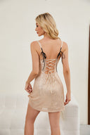 Chic Women's Spaghetti Strap Lace Dress