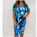 Women's Patterned Jersey Dress for Trendy Style