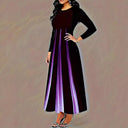 Gradient Maxi Dress with Convenient Pockets