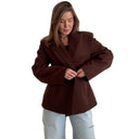 Chic Oversized Blazer with Double Button Closure