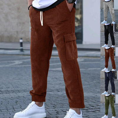 Women's Cargo Pants with Adjustable Drawstring & Side Pockets