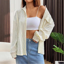 Jacquard Pattern Women's Blouse for Everyday Style