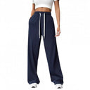 Stylish Women's Wide-Leg Leisure Pants with Elastic Waist