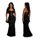 Crystal Embellished Evening Dress for Women