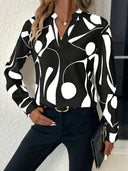 Chic Women's Blouse with Trendy Design