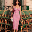 Chic Floral Midi Dress for Women