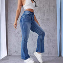 High-Waisted Stretch Bootcut Jeans for Women