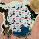 Colorful Print Women's Blouse Shirt - Relaxed Fit