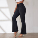 Women’s High-Waist Flared Denim Trousers