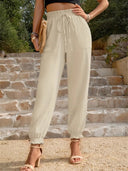 Viscose Jogging Pants for Women with Relaxed Fit & Handy Pockets