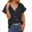 Chic Short Sleeve Blouse for Women