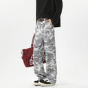 Trendy Camouflage Women's Cargo Pants with High Pockets