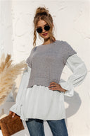 Chic Women's Ruffle Long Sleeve Blouse
