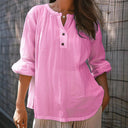 Chic Women's Blouse with Button Placket