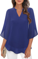 Flared Sleeve Women's Airy Blouse