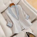 Chic Linen Blazer Jacket for Women