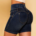 High-Waisted Shaping Denim Shorts for Women