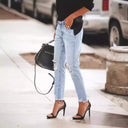 Chic Women's Distressed Jeans for Trendy Style