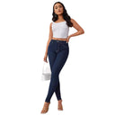 High-Waisted Stretch Denim Skinny Jeans for Women
